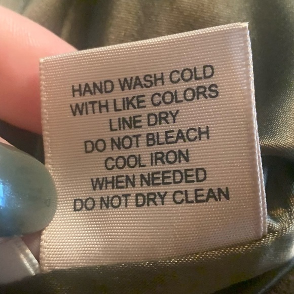 Philosophy Olive Green Faux Leather Zipper Jacket. Women’s size L - Picture 10 of 10